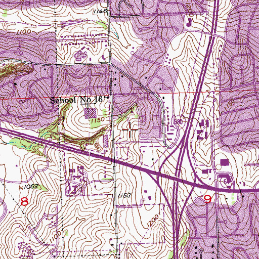 Topographic Map of Healthspring Medical Group Building - Northwest, NE