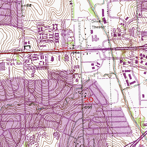 Topographic Map of Muenster Chiropractic Clinic, NE