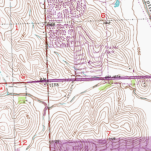 Topographic Map of Mapleview Dental Center, NE