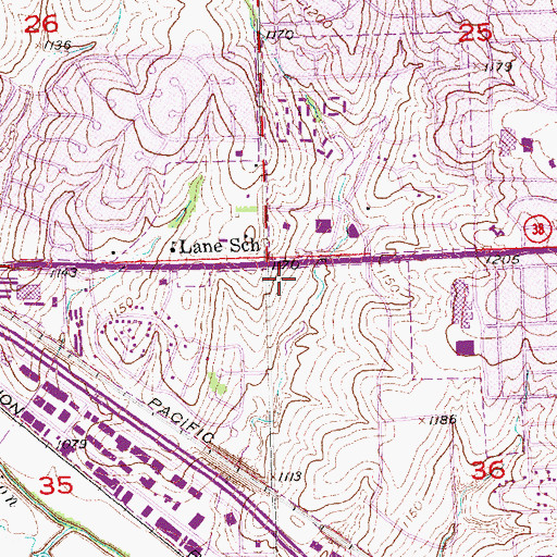 Topographic Map of Midwest Urology Associates PC Building, NE