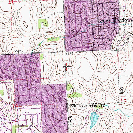 Topographic Map of Evergreen Dental Group PC Building, NE