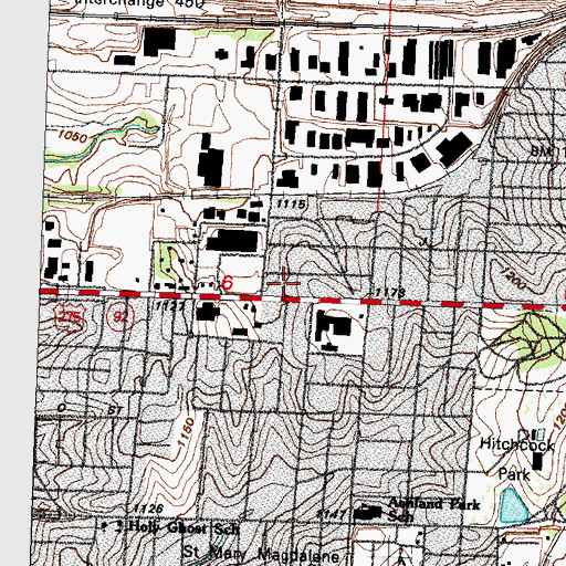 Topographic Map of Womens Medical Center of Nebraska, NE