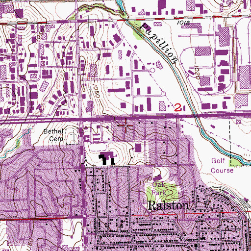 Topographic Map of Dental Care Center, NE