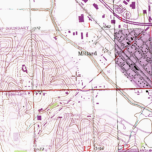 Topographic Map of Rainbow Dental Center, NE