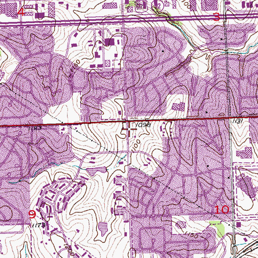 Topographic Map of Rainbow Dental Center, NE
