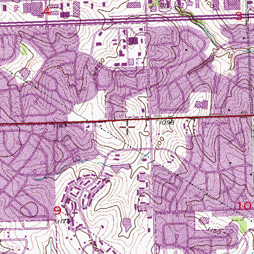 Topographic Map of Alegent Health Express Care Building, NE