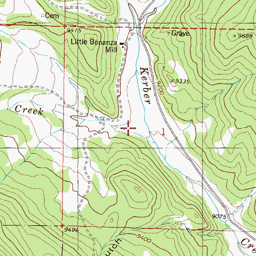 Topographic Map of Sawmill Gulch, CO