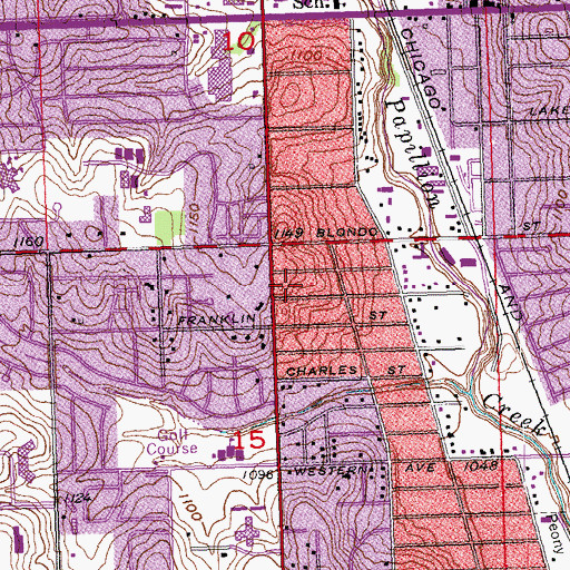 Topographic Map of Saint Mark Lutheran Church, NE