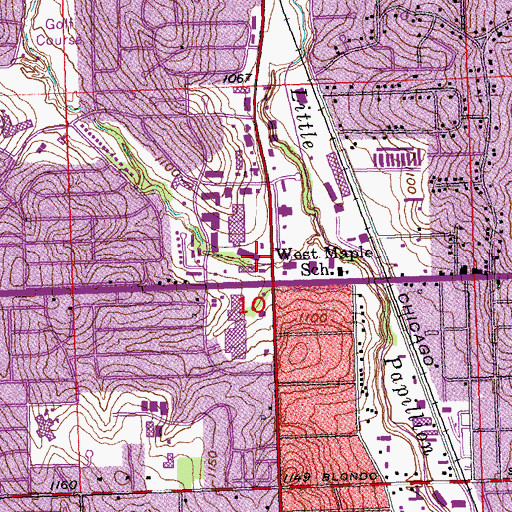 Topographic Map of Eagles Nest Worship Center, NE