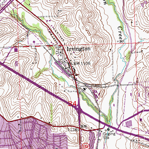 Topographic Map of Living Faith Church, NE