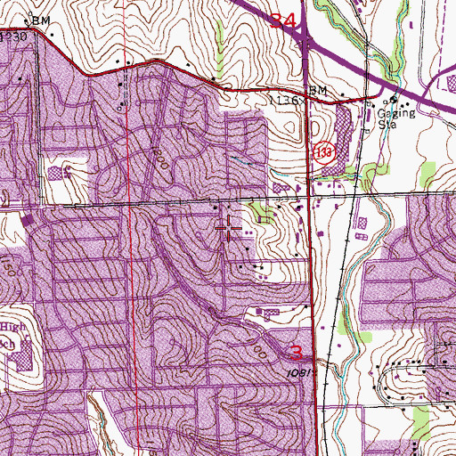 Topographic Map of Friends Church - Evangelical, NE