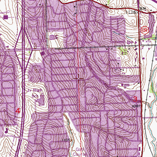 Topographic Map of Northwest Bible Fellowship, NE