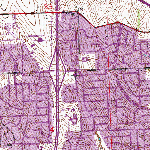 Topographic Map of Fort Street Christian Church, NE
