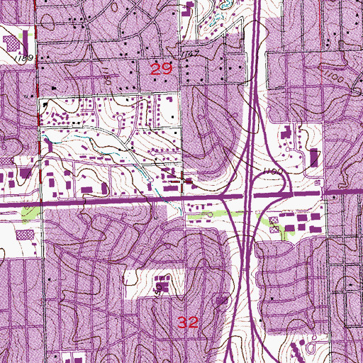 Topographic Map of Lutheran Church of the Master, NE