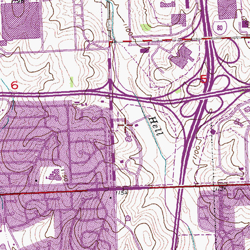 Topographic Map of Evangelical Lutheran Church in America, NE