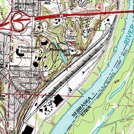 Topographic Map of Gibson, NE