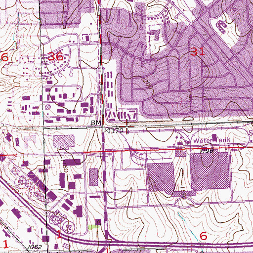 Topographic Map of Weco, NE