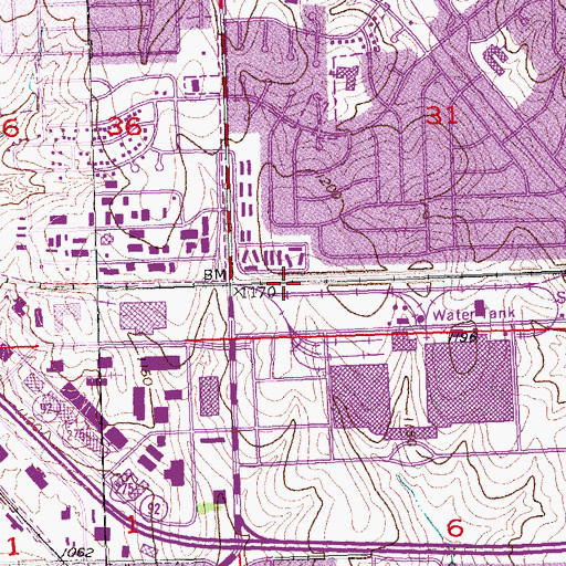 Topographic Map of Weco, NE