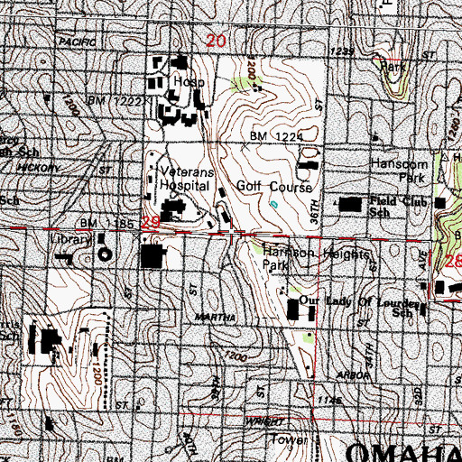 Topographic Map of Field Club Trail, NE