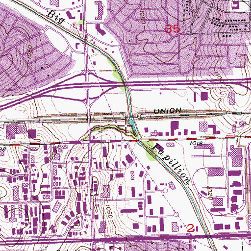 Topographic Map of Big Papio Trail, NE
