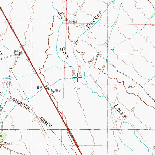 Topographic Map of Spring Creek, CO