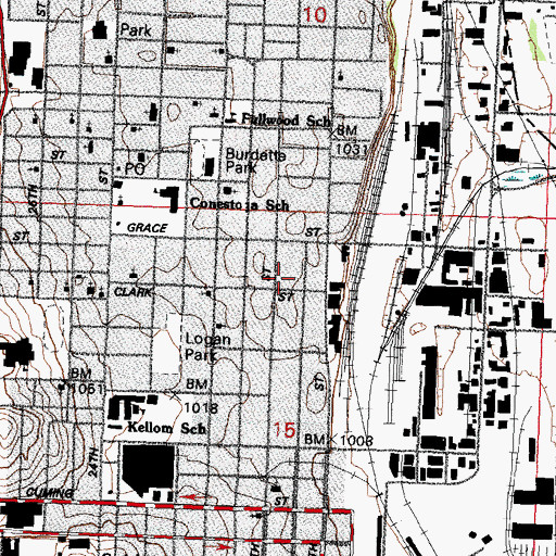 Topographic Map of Christ-Love Unity Church, NE