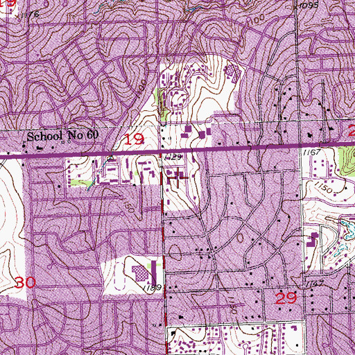Topographic Map of Chabad House, NE