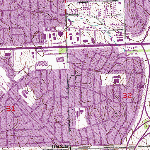Topographic Map of Prairie Lane Christian Reformed Church, NE