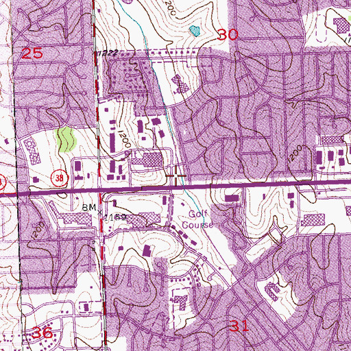 Topographic Map of Harvest Tabernacle Church, NE