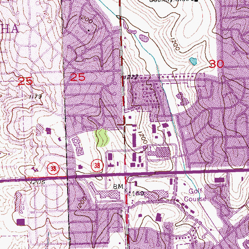 Topographic Map of Faith Christian Church, NE