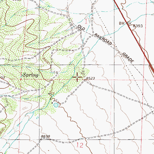 Topographic Map of Davidson Ranch, CO