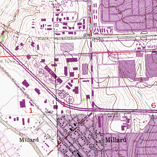 Topographic Map of Cornerstone Church, NE