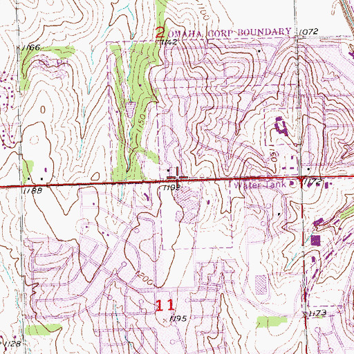 Topographic Map of Divine Shepherd Lutheran Church, NE