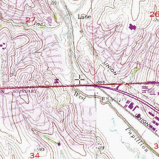 Topographic Map of Faithful Shepherd Presbyterian Church, NE