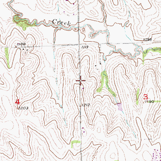 Topographic Map of Living Hope Evangelical Lutheran Church, NE
