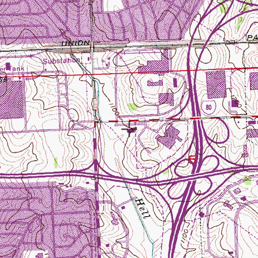 Topographic Map of King of Kings Lutheran Church, NE