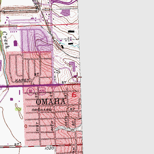 Topographic Map of Liberty Christian Center, NE