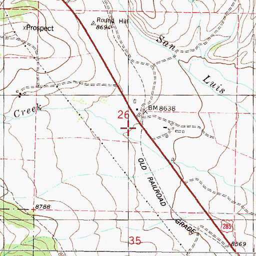 Topographic Map of Shewalter Ranch, CO