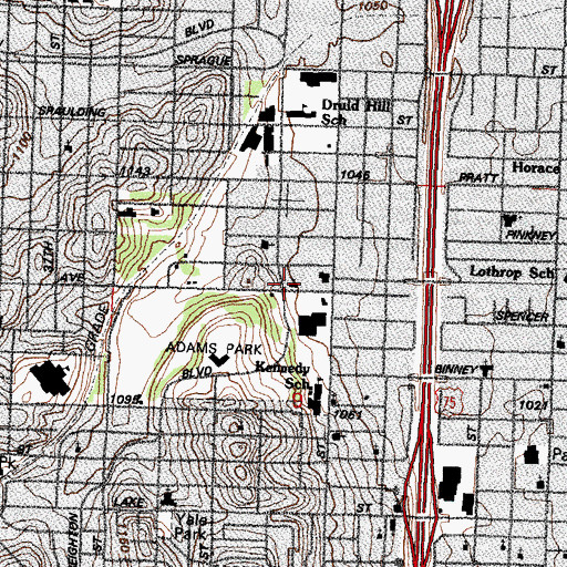 Topographic Map of Sharon Seventh Day Adventist Church, NE