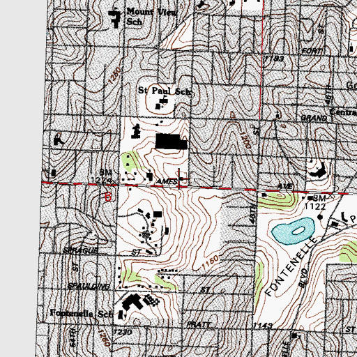 Topographic Map of Baker Place Medical Associates Center, NE