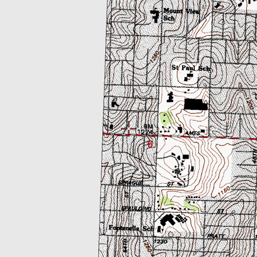 Topographic Map of Clarkson Primary Care Center, NE
