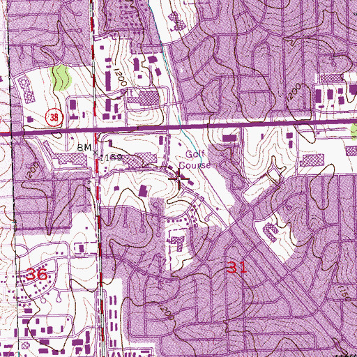 Topographic Map of Omaha Childrens Clinic, NE