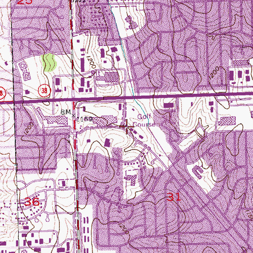 Topographic Map of Augusta Dental Associates PC Center, NE