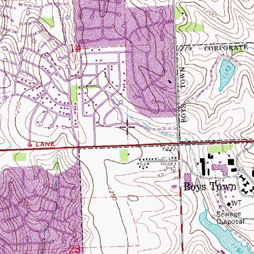 Topographic Map of Physicians Clinic, NE