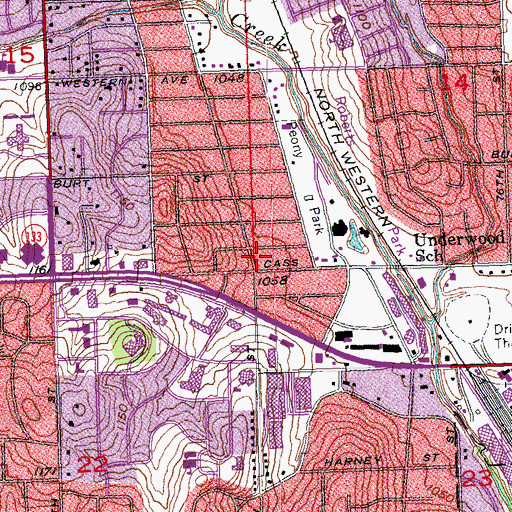 Topographic Map of Midwest Allergy and Asthma Clinic, NE