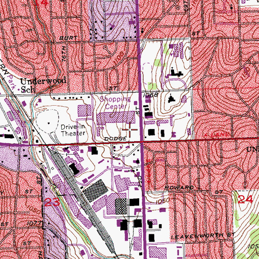 Topographic Map of Professional Eyecare Center, NE