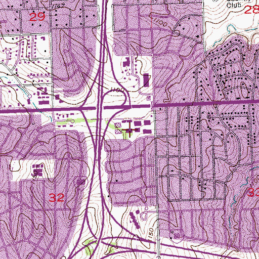 Topographic Map of Rockbrook Family Dentistry Center, NE