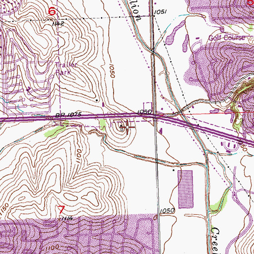 Topographic Map of Aesthetic Dental Care Center, NE