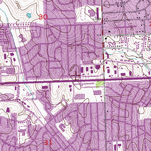 Topographic Map of Nelson Chiropractic Clinic, NE