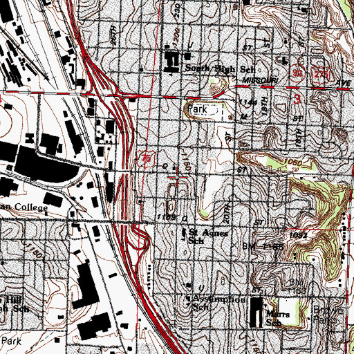 Topographic Map of Our Lady of Guadalupe Over 60 Center, NE